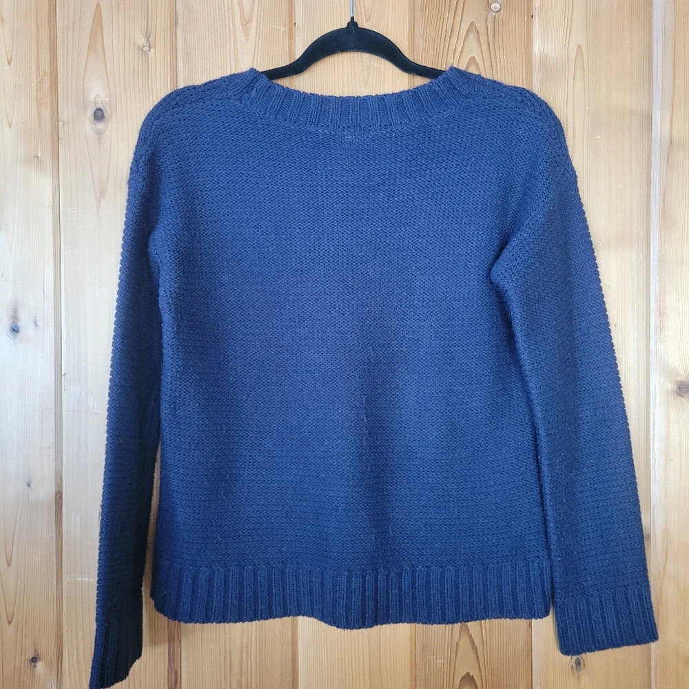 Blue Nautical Anchor Knit Sweater - Picture 2 of 6